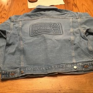 VINTAGE HERSHEYS ice cream  Jean Jacket Denim LARGE
